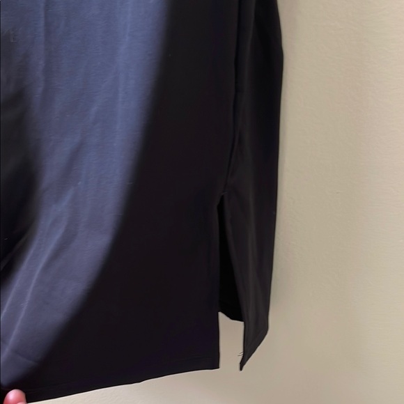 Women's Spaghetti Strap Tennis Dress with Shorts Workout Side Slit Active Black - Picture 8 of 15